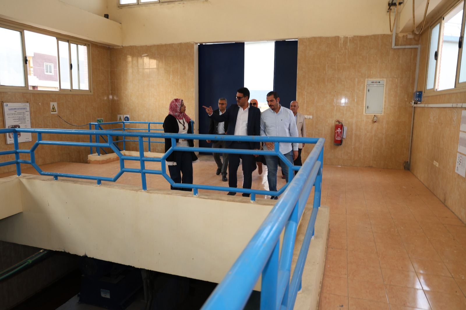 متابعة العمل داخل المحطة متابعة العمل داخل المحطة