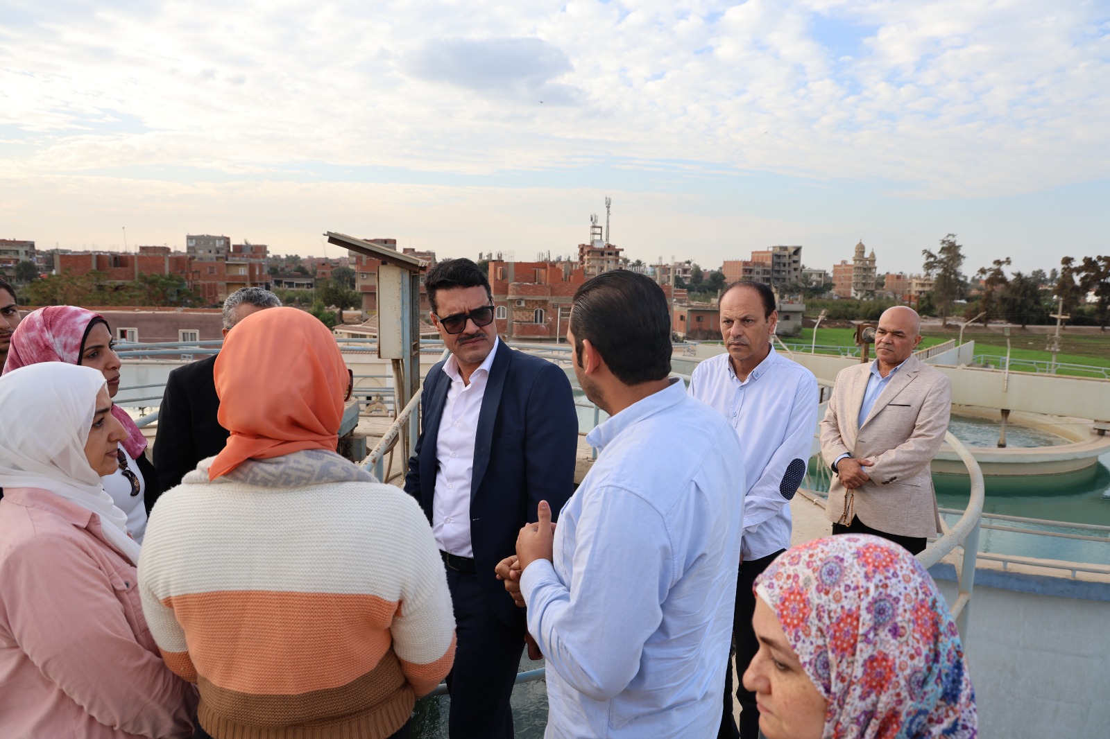 متابعة العمل داخل المحطة بطوخ متابعة العمل داخل المحطة بطوخ