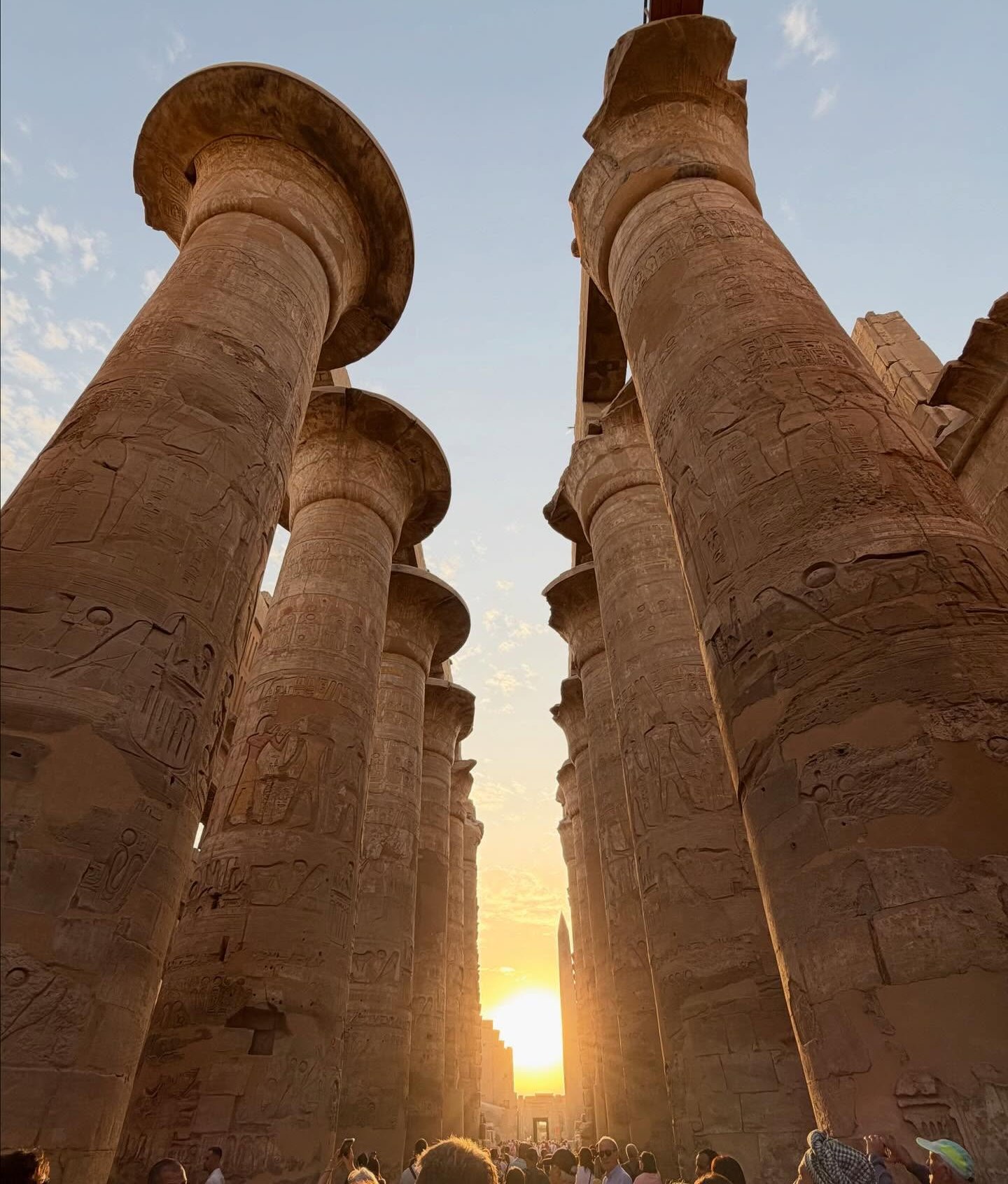 صالة الأعمدة الكبرى بالكرنك تعيد الحياة بأهم معابد الأقصر