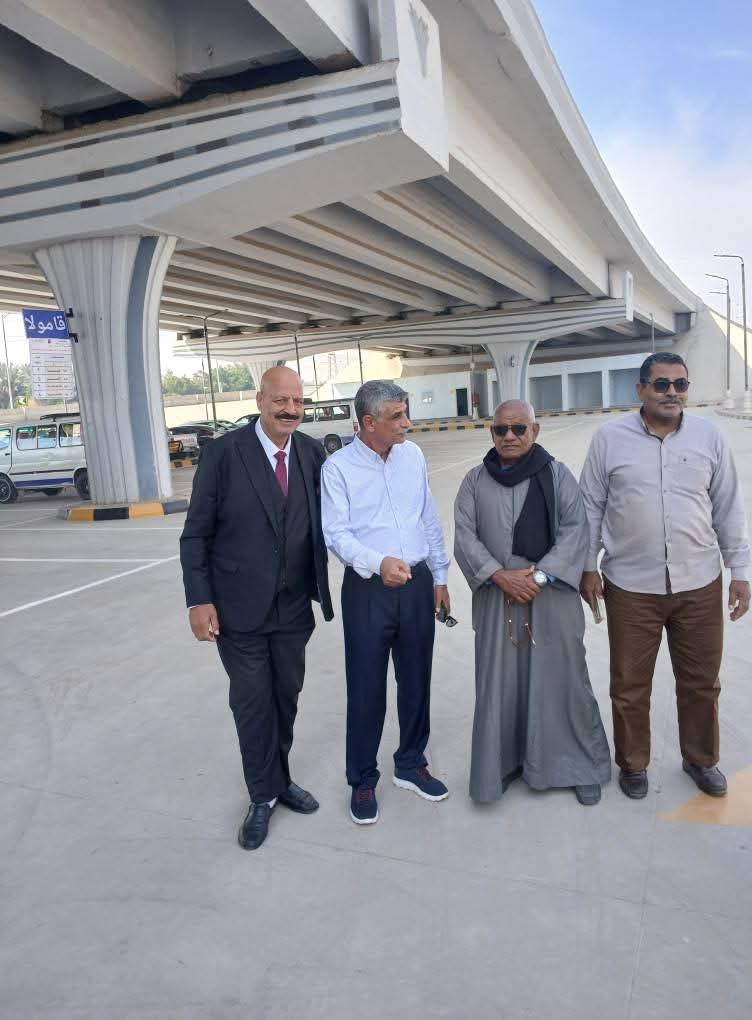 مشاركة نجل شيخ الأزهر مع محافظ الأقصر في افتتاح موقف سيارات القرنة