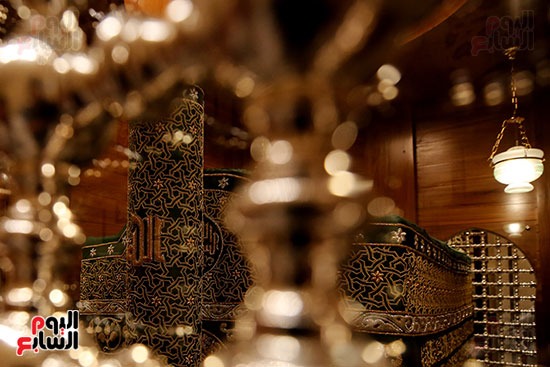 جانب من قبر السيدة نفيسة