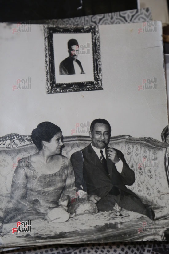 مديحة يسرى مع زوجها