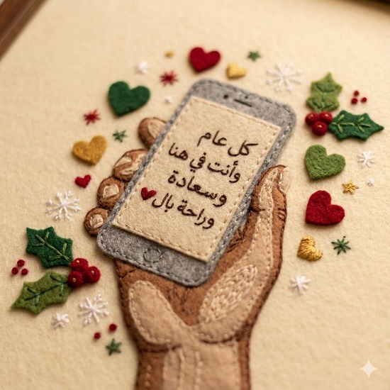 التهنئة بالعام الجديد 2026