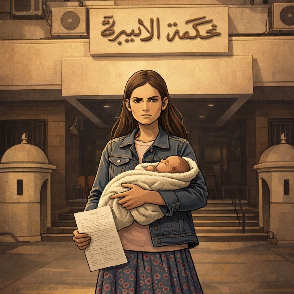 طفلة أمام محكمة الأسصرة