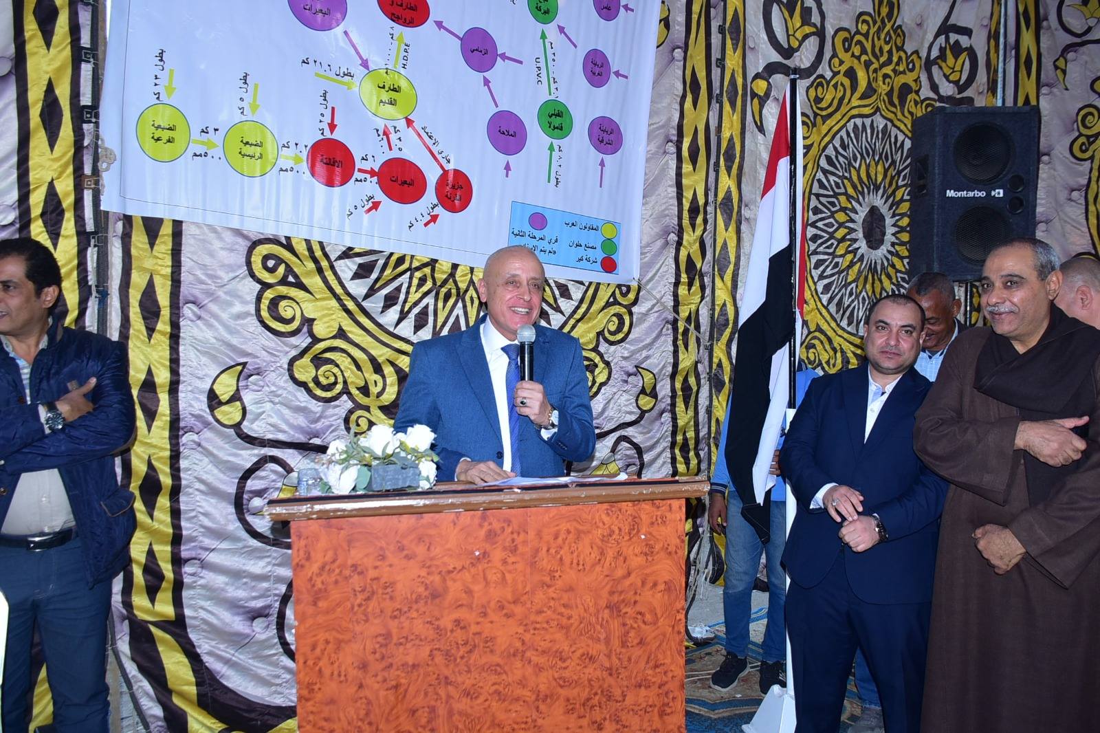 افتتاح محافظ الاقصر محطة رفع صرف صحي القبلي قامولا