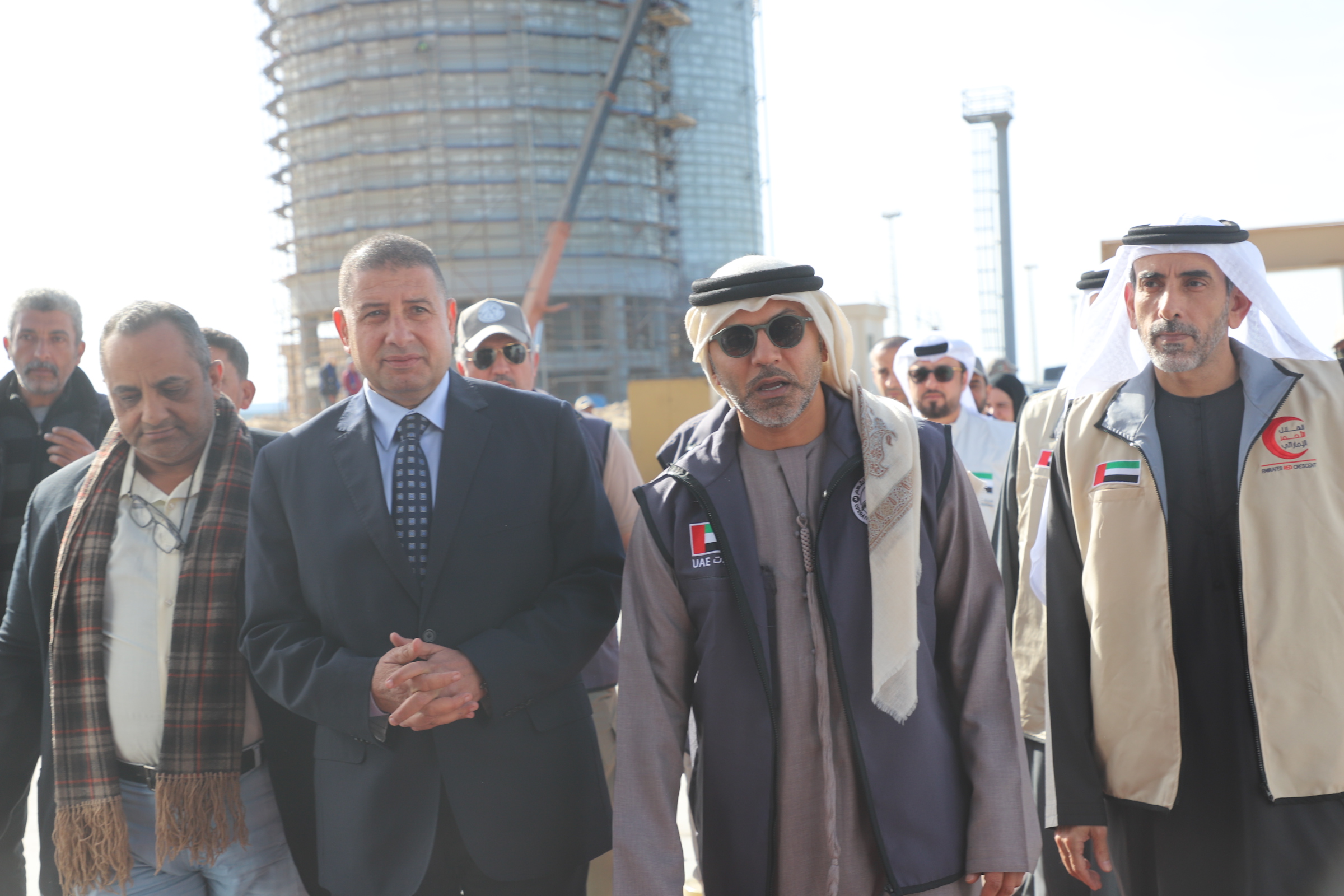 استقبال طاقم السفينه في ميناء العريش 