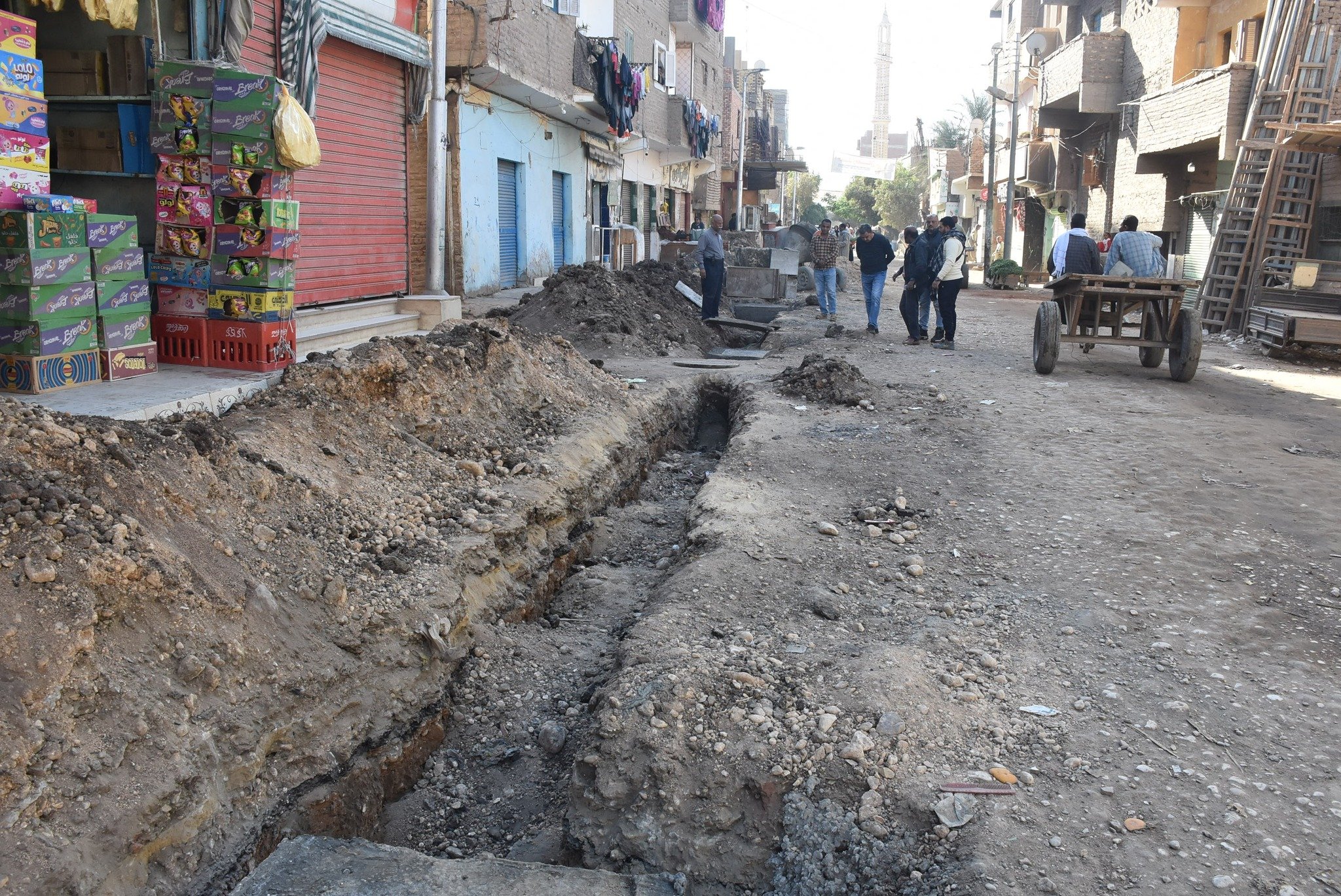 أعمال الوصلات المنزلية بقرى الرياينة والرزيقات وكومير والقرايا بقرى حياة كريمة