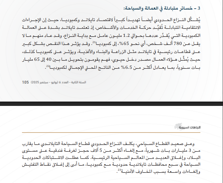 خسائر الحرب بين كمبوديا وتايلاند