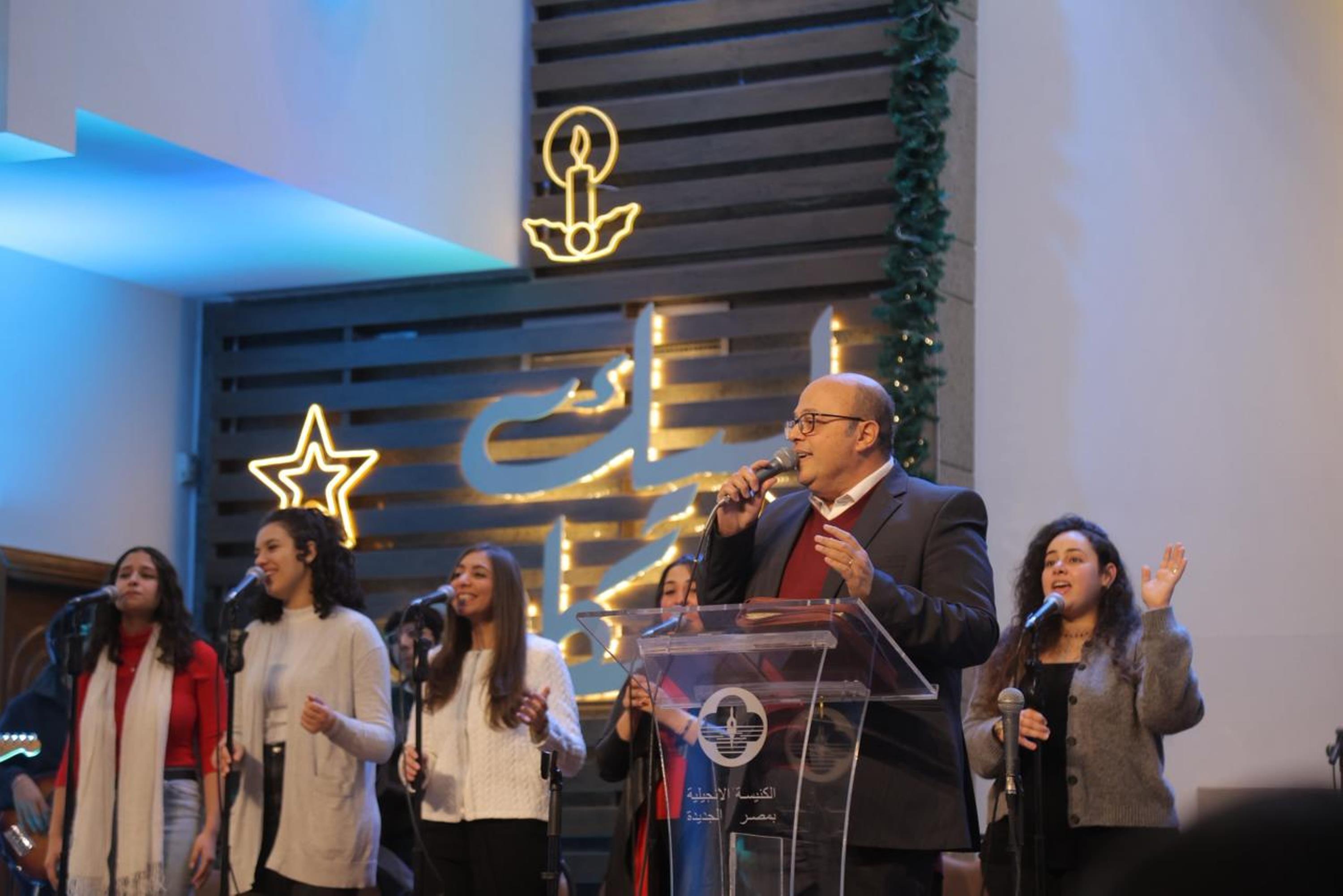 جانب من المرنمين