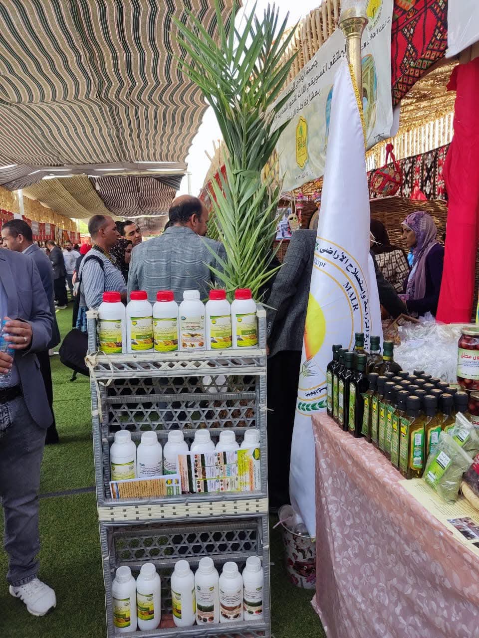 جانب من منتجات مركز بحوث الصحراء بالوادى الجديد