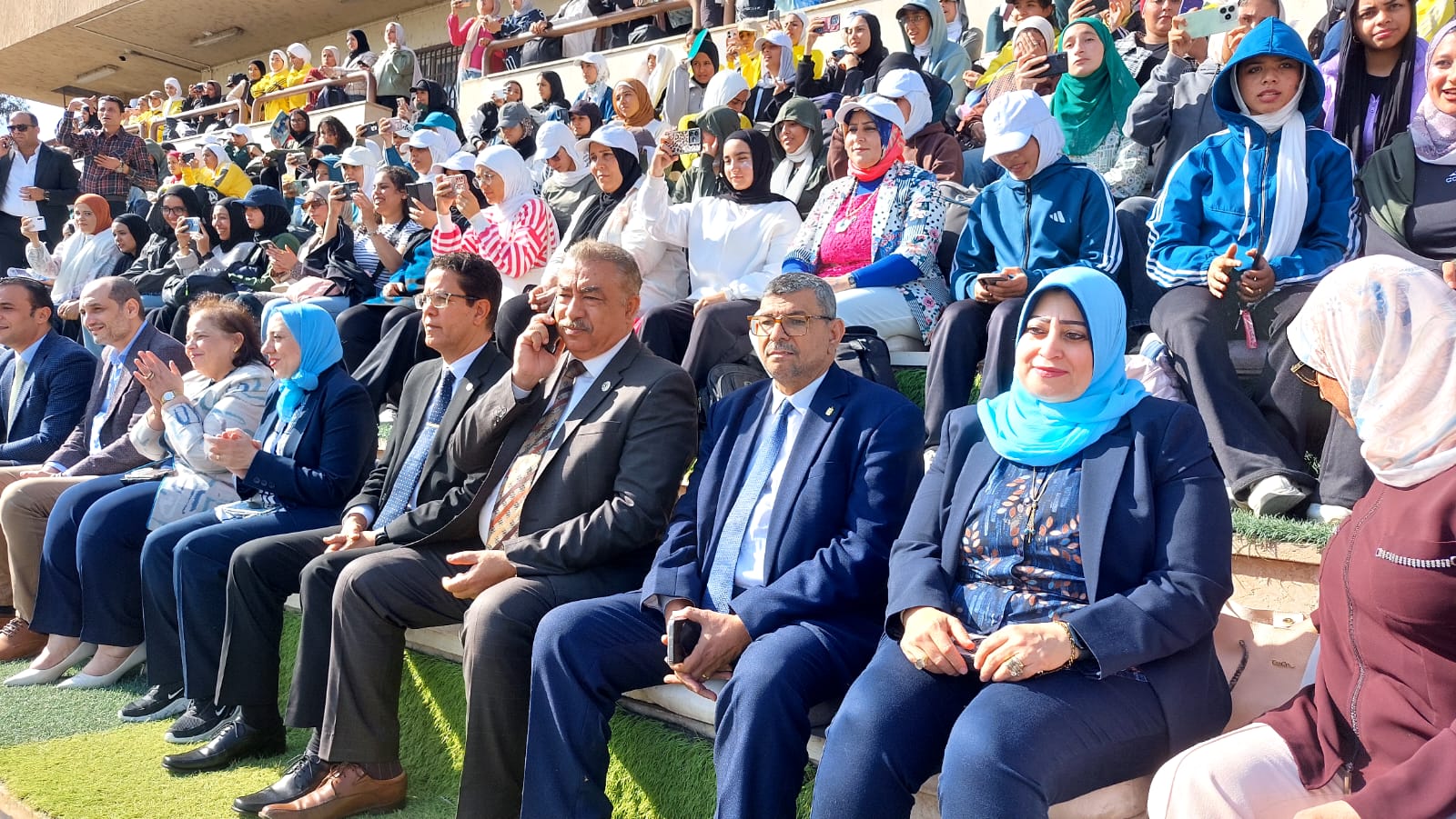 جانب من الاحتفالية بجامعة بنها جانب من الاحتفالية بجامعة بنها