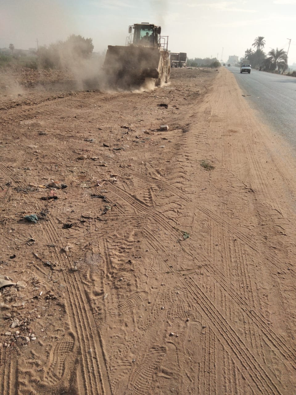 مركز الصف ينفذ جراج عمومى لسيارات النقل