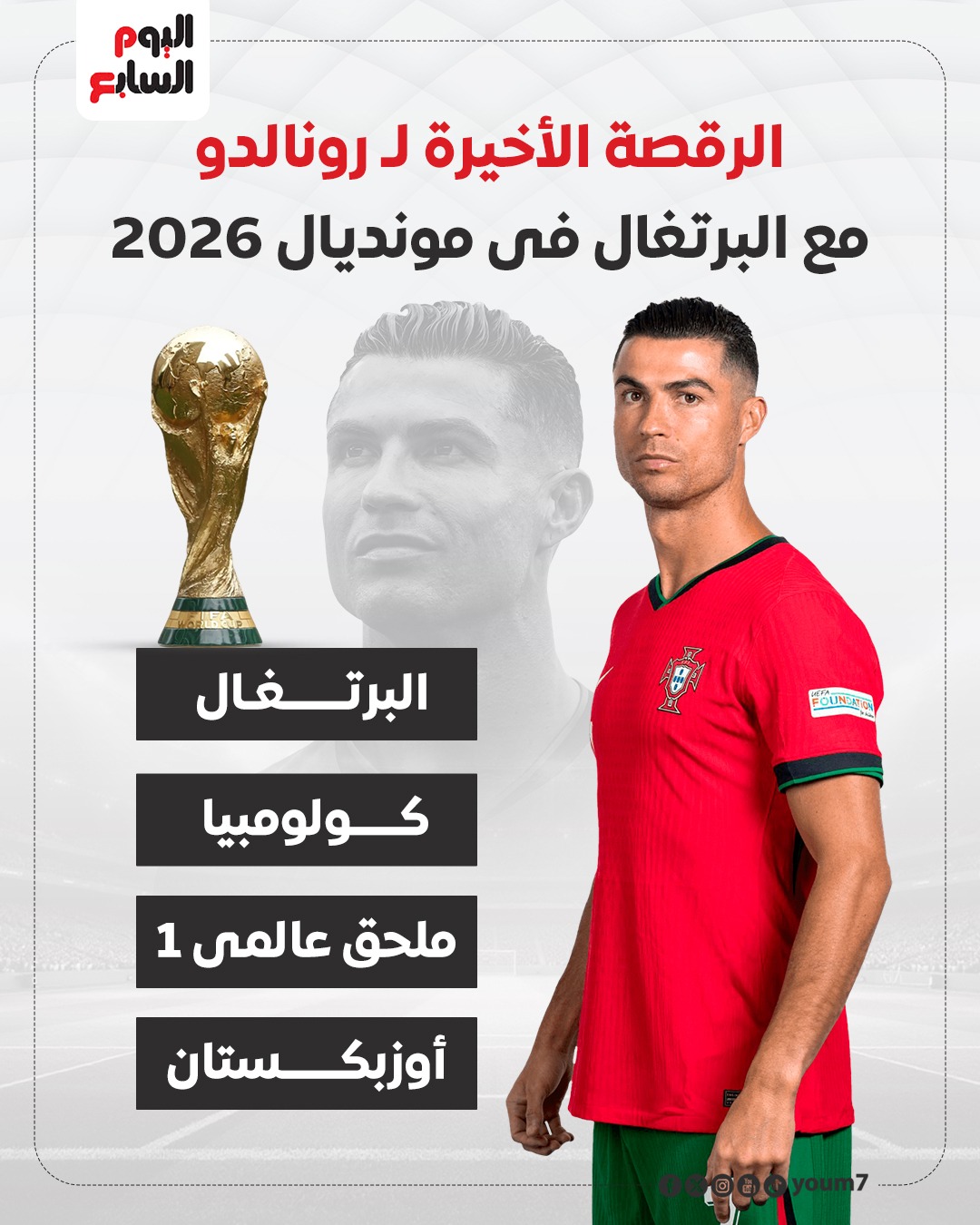 الرقصة الاخيرة لرونالدو مع البرتغال في كأس العالم