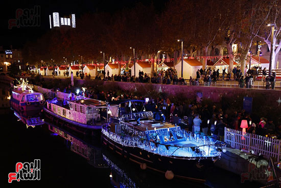 افتُتح سوق عيد الميلاد السنوي في مدينة ناربون الفرنسية افتُتح سوق عيد الميلاد السنوي في مدينة ناربون الفرنسية