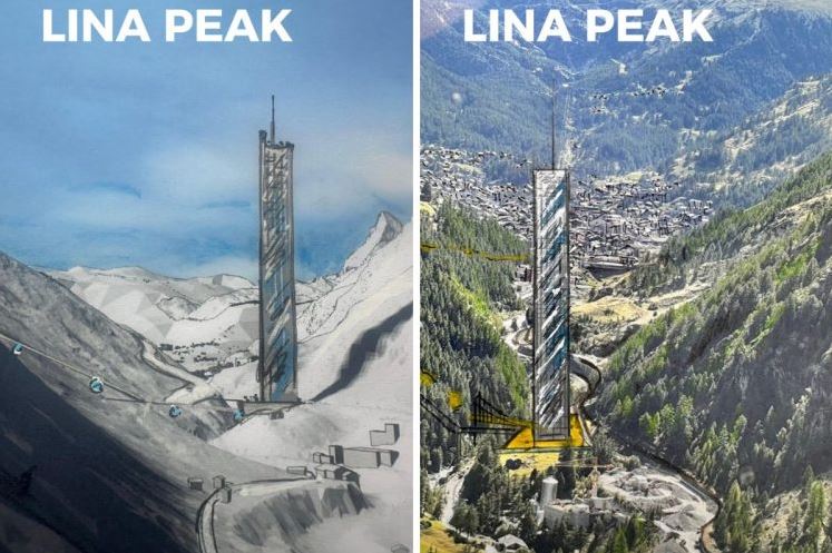 خطط لبناء ناطحة سحاب في قلب جبال الألب السويسرية