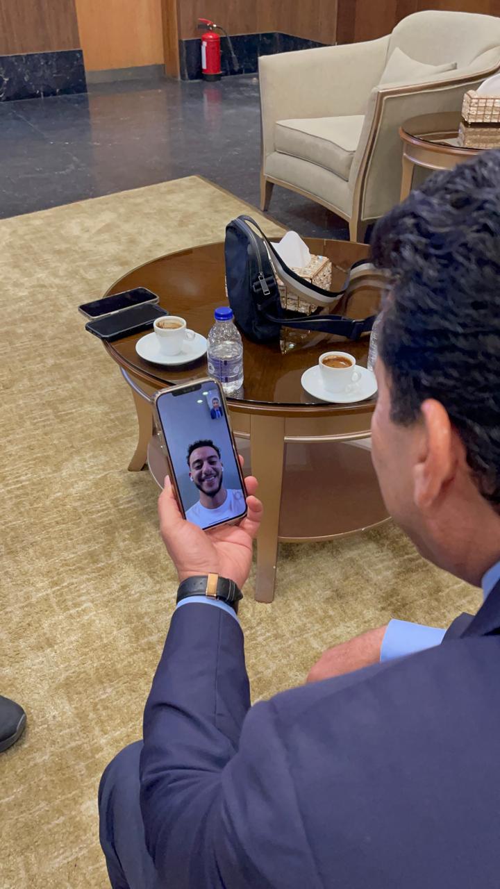 وزير الرياضة يهنئ محمد السيد وزير الرياضة يهنئ محمد السيد