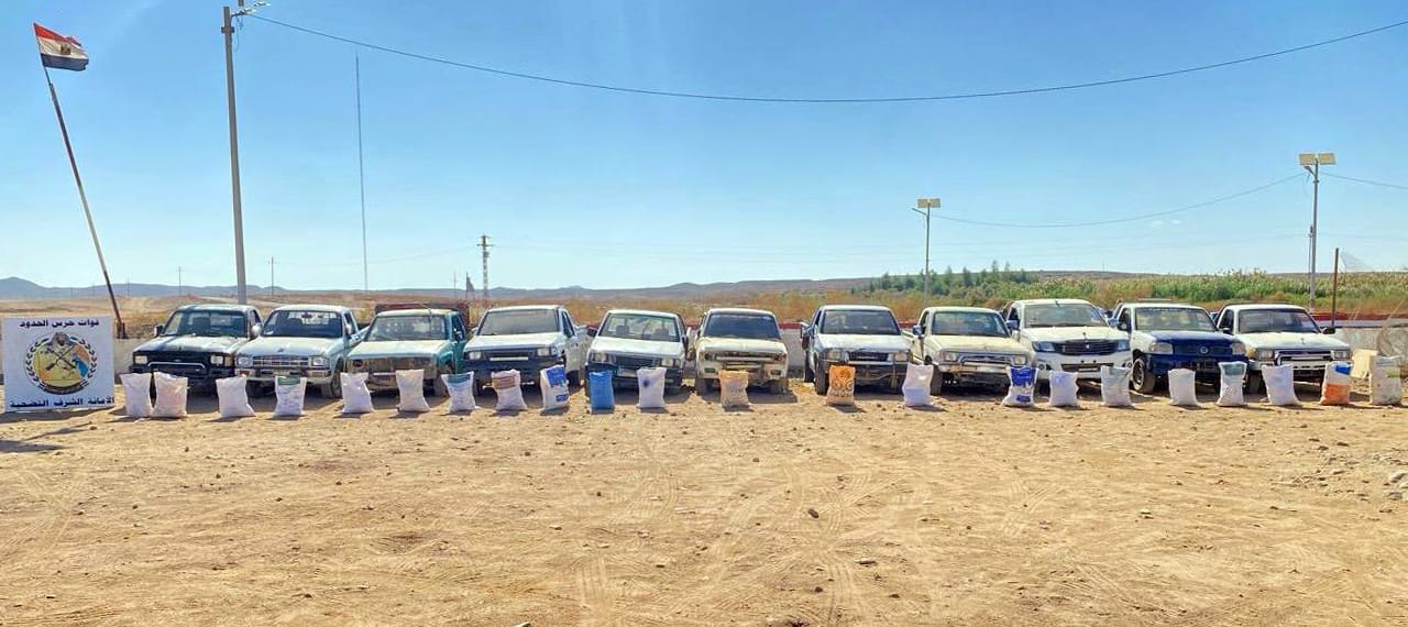 قوات حرس الحدود تضبط مخدرات وسلاح تتجاوز 2 مليار  جنيه بسيناء   (3)