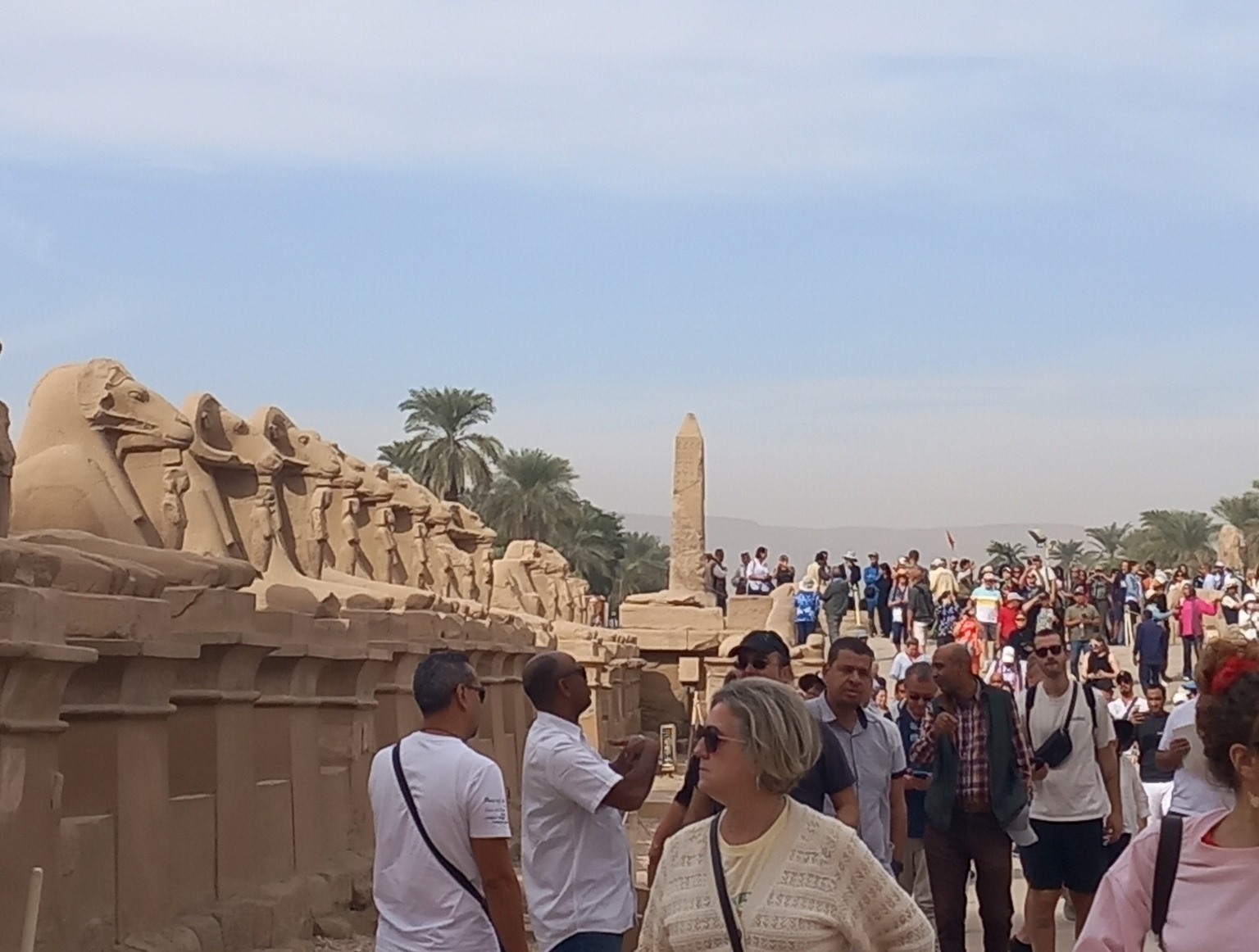 حالة من المتعة والبهجة بتوافد الأفواج السياحية بصورة مميزة فى الكرنك