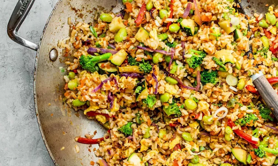 رز مقلي بالمشروم