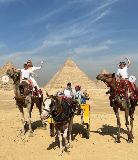 إيفانكا وعائلتها في زيارة الأهرامات