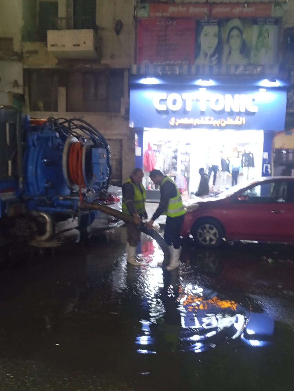 عمليات شفط مياه الامطار  (4)