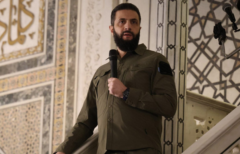 الشرع على منبر الجامع الأموي