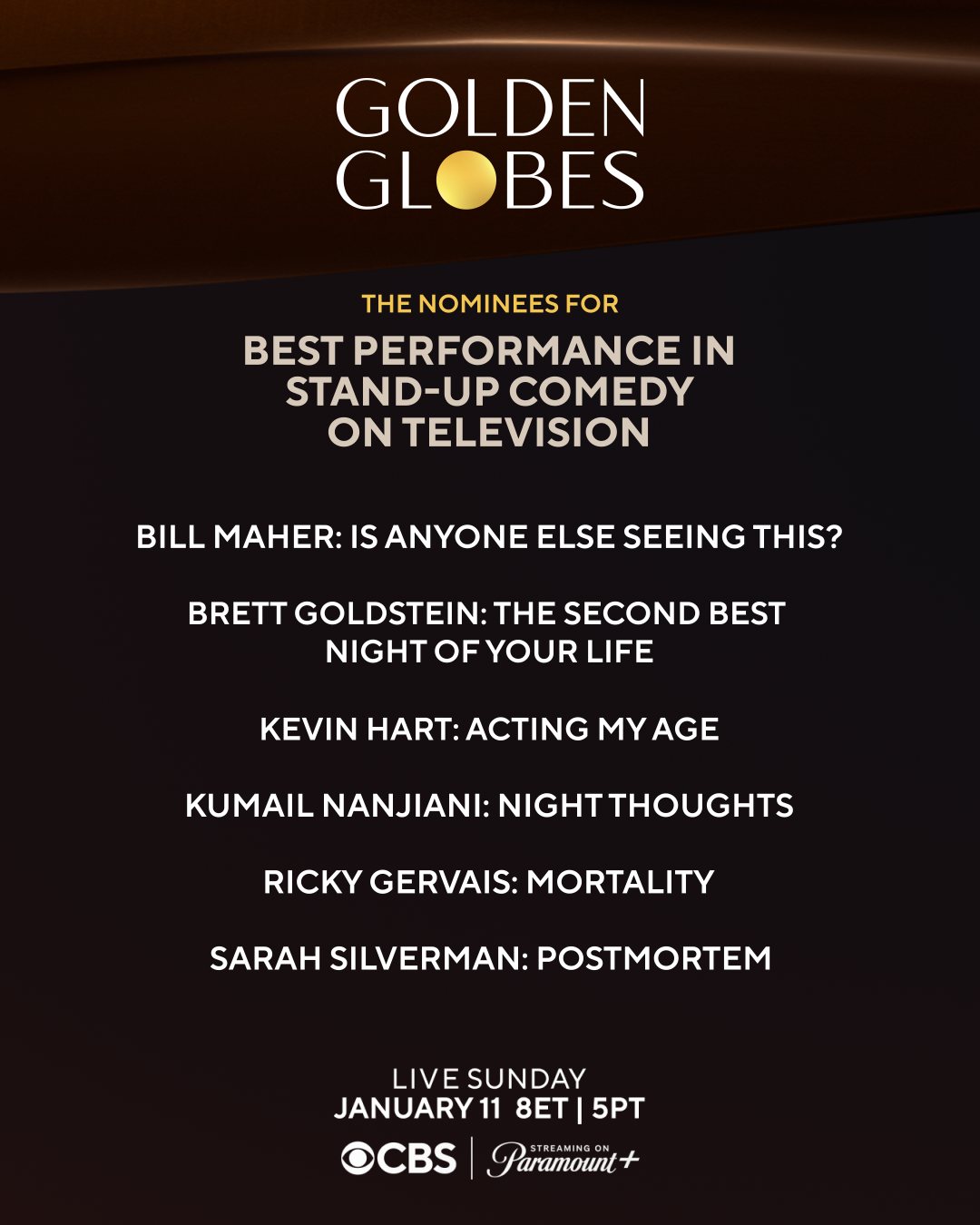 31- أفضل أداء في كوميديا ستاند أب التلفزيون