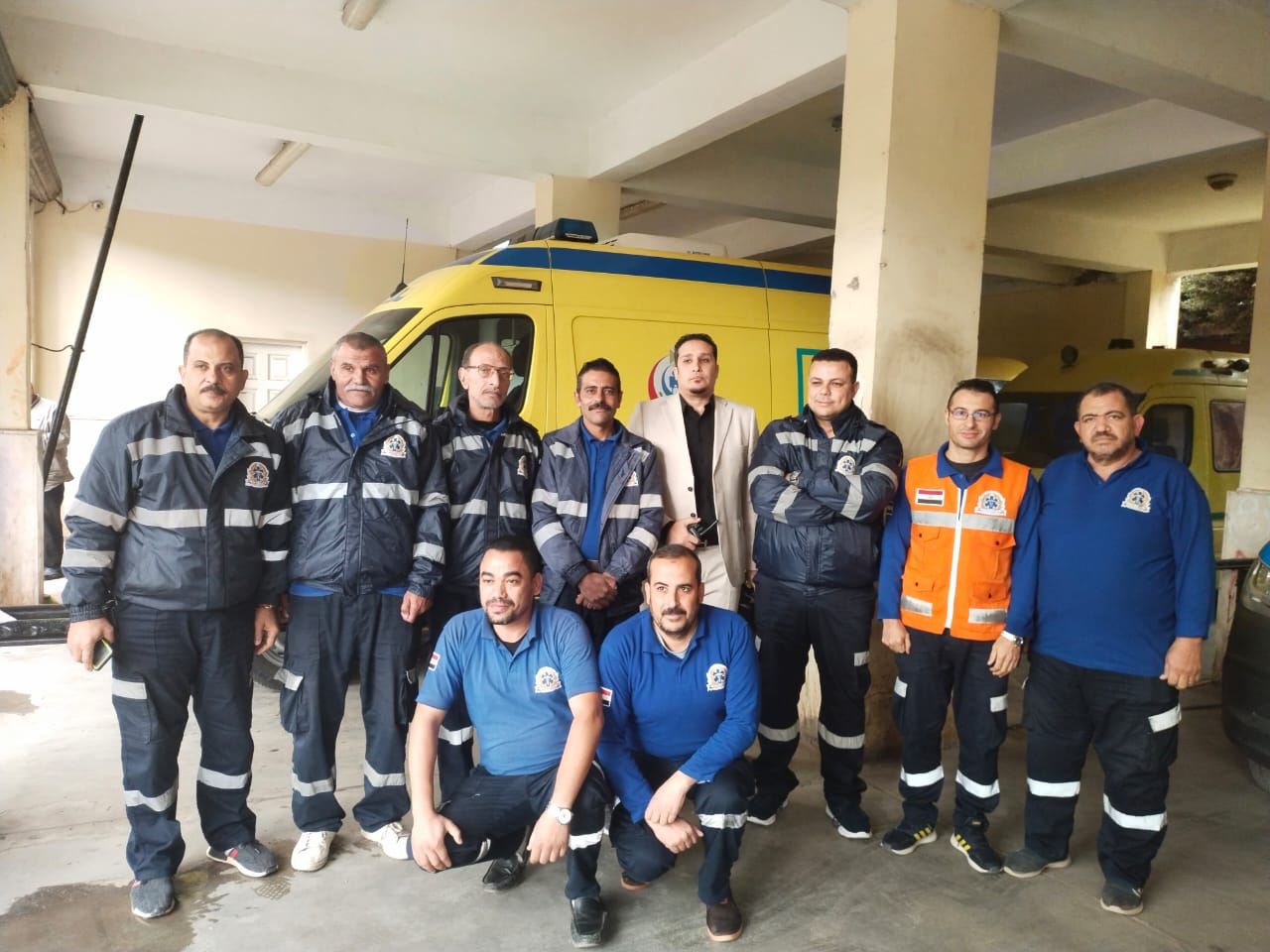 خلال لقاء الطاقم الإسعافي