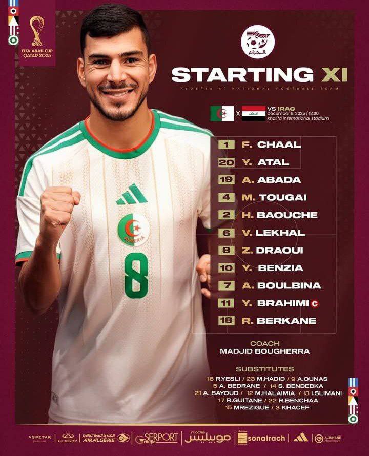 تشكيل منتخب الجزائر تشكيل منتخب الجزائر