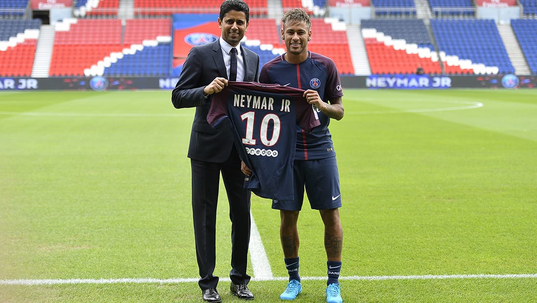 نيمار مع الخليفي نيمار مع الخليفي