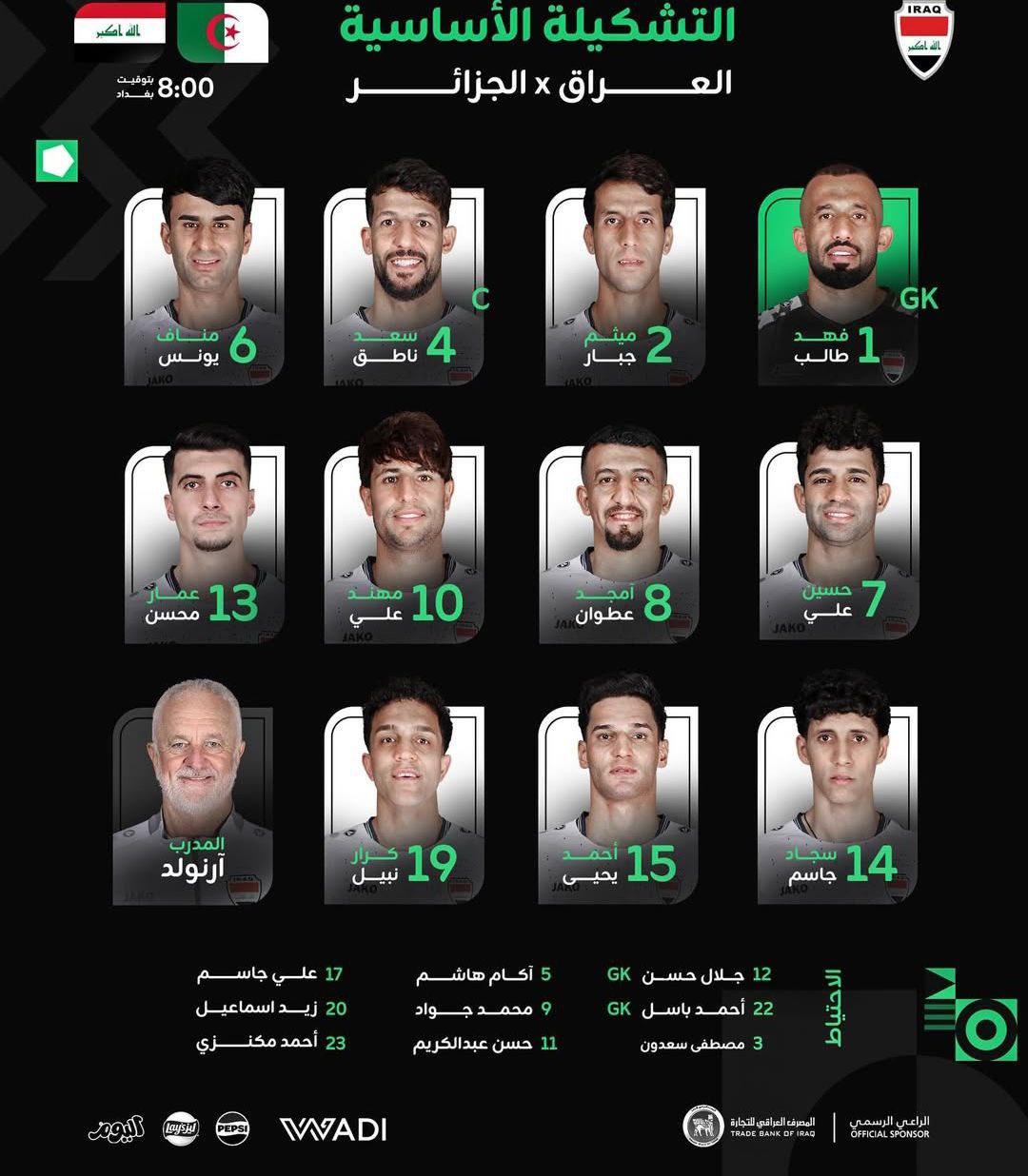 تشكيل منتخب العراق تشكيل منتخب العراق