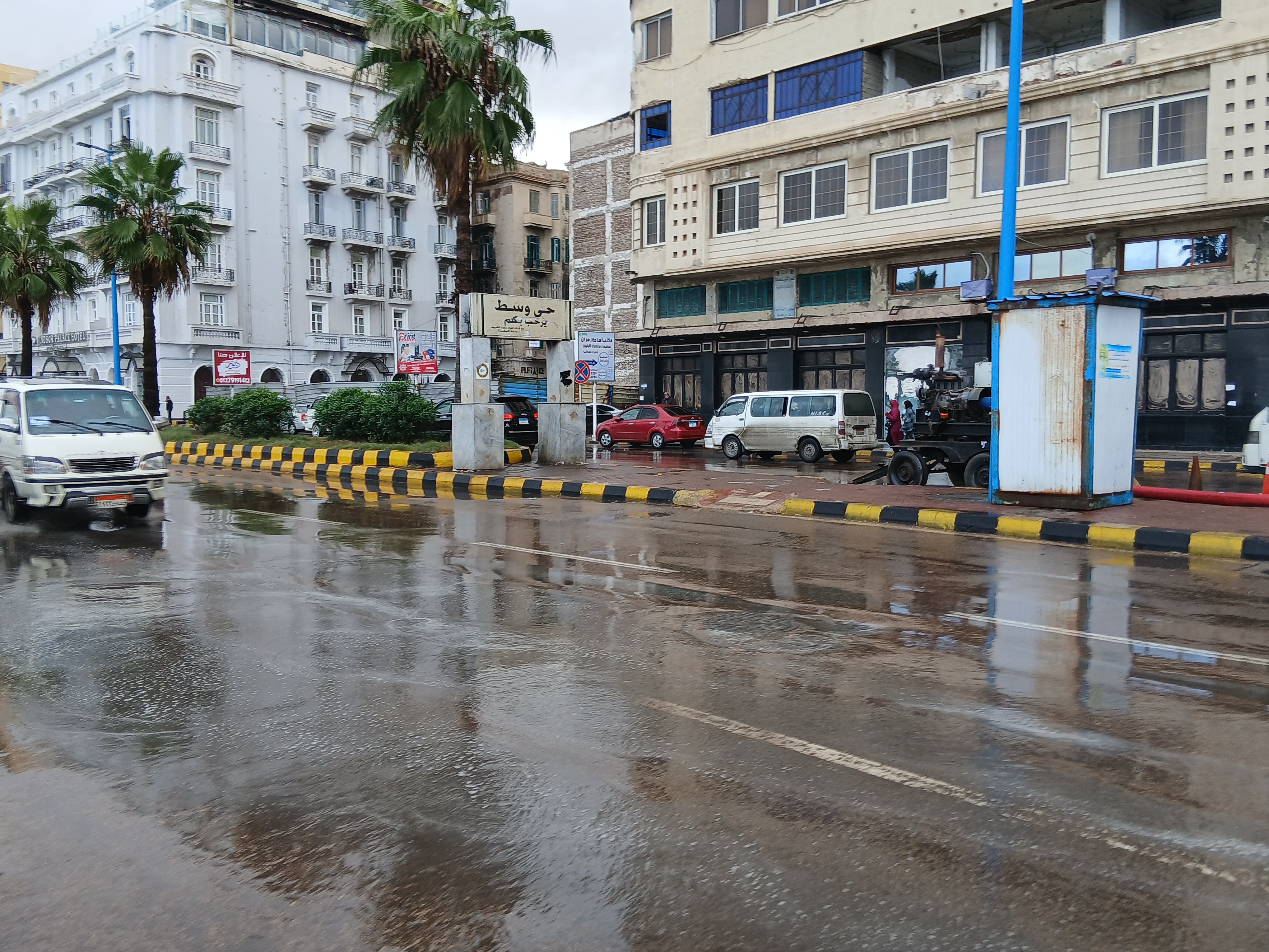 امطار  غزيرة تضرب الإسكندرية