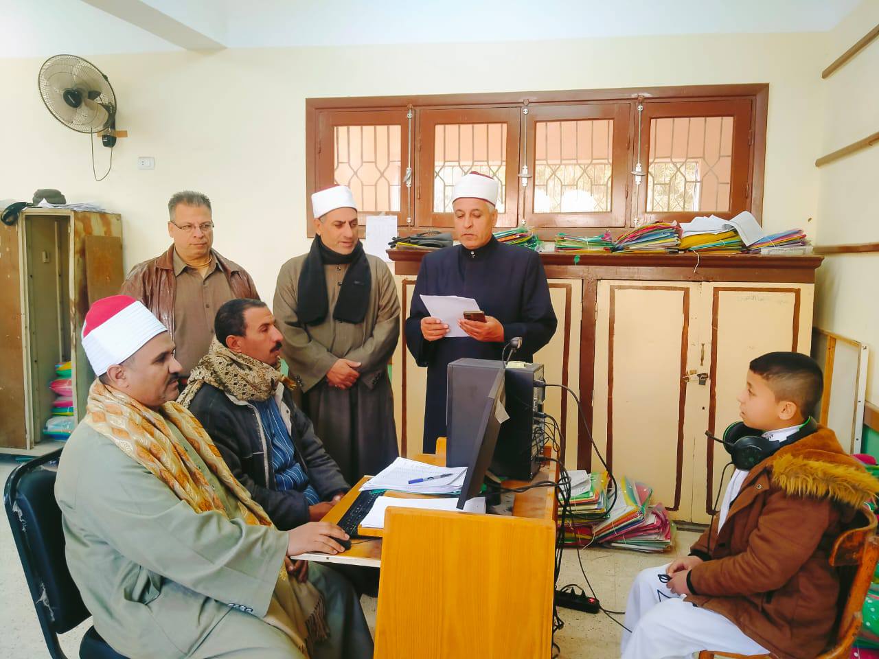 إقبال الطلاب على لجان التسميع إقبال الطلاب على لجان التسميع