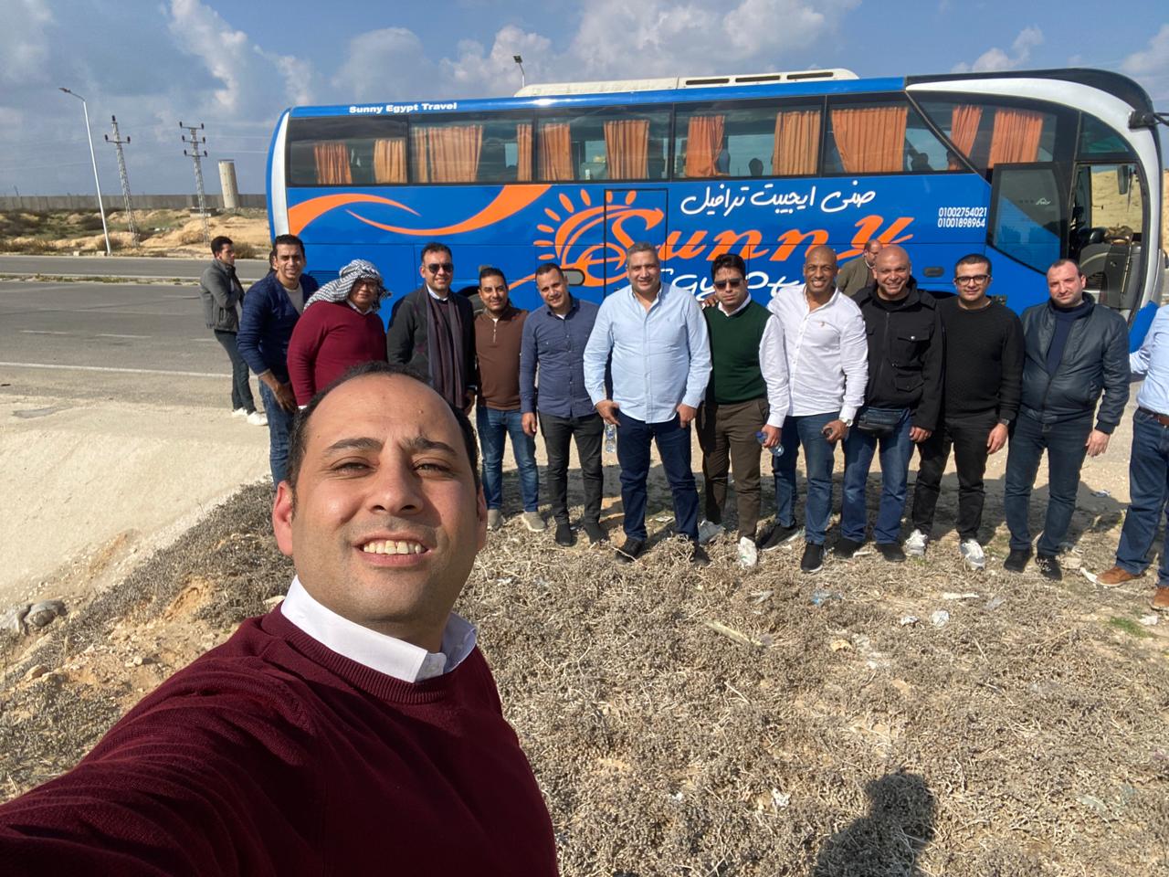 اثناء الطريق من القاهرة لرفح