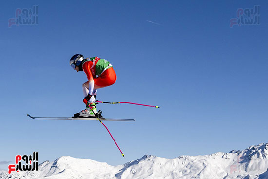 متسابق خلال التزلج متسابق خلال التزلج