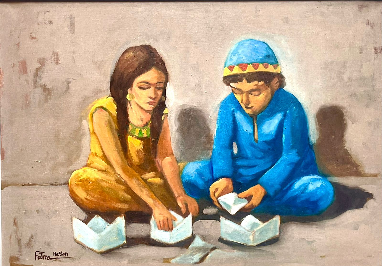 معرض الفنانة التشكيلية فاطمة حسن معرض الفنانة التشكيلية فاطمة حسن