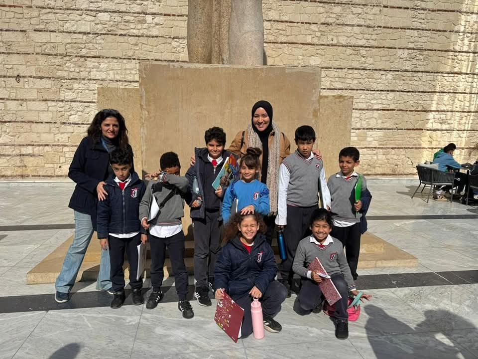 استقبال الطلاب بالمتحف الرومانى