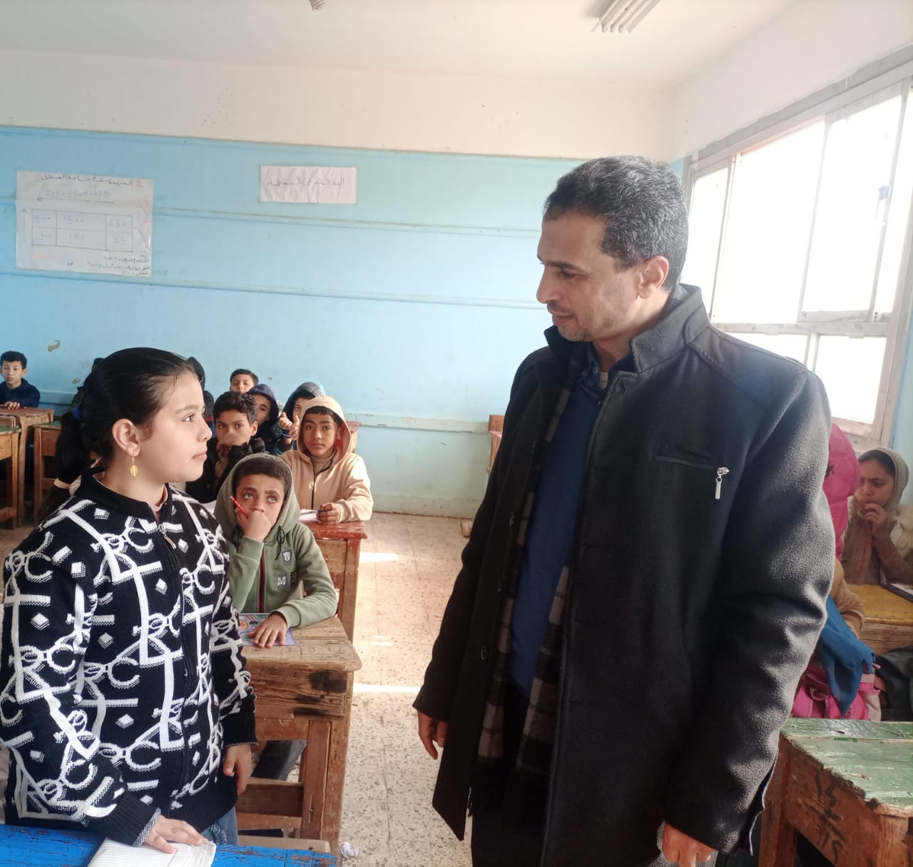 وكيل تعليم كفر الشيخ يتفقد النمدارس