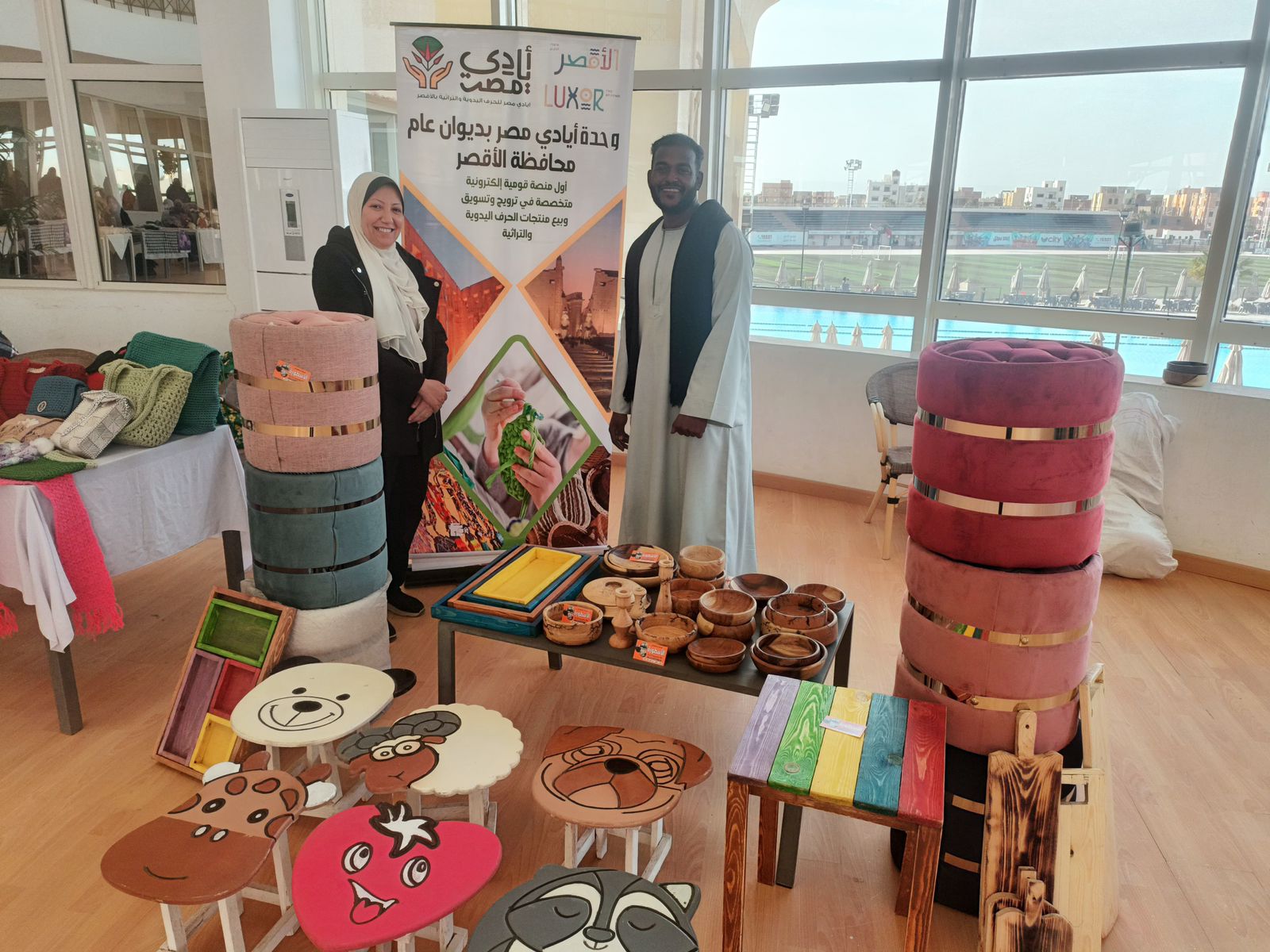 فعاليات معرض للحرف اليدوية والتراثية بنادي سيتي كلوب