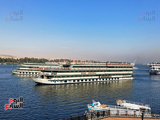 حركة-البواخر-السياحية-فى-النيل-بأسوان