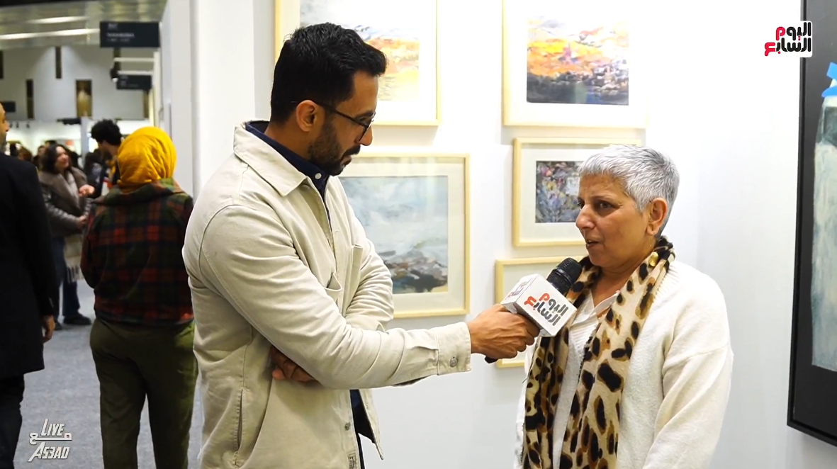 الزميل محمد أسعد والفلسطينية سمر مرثا