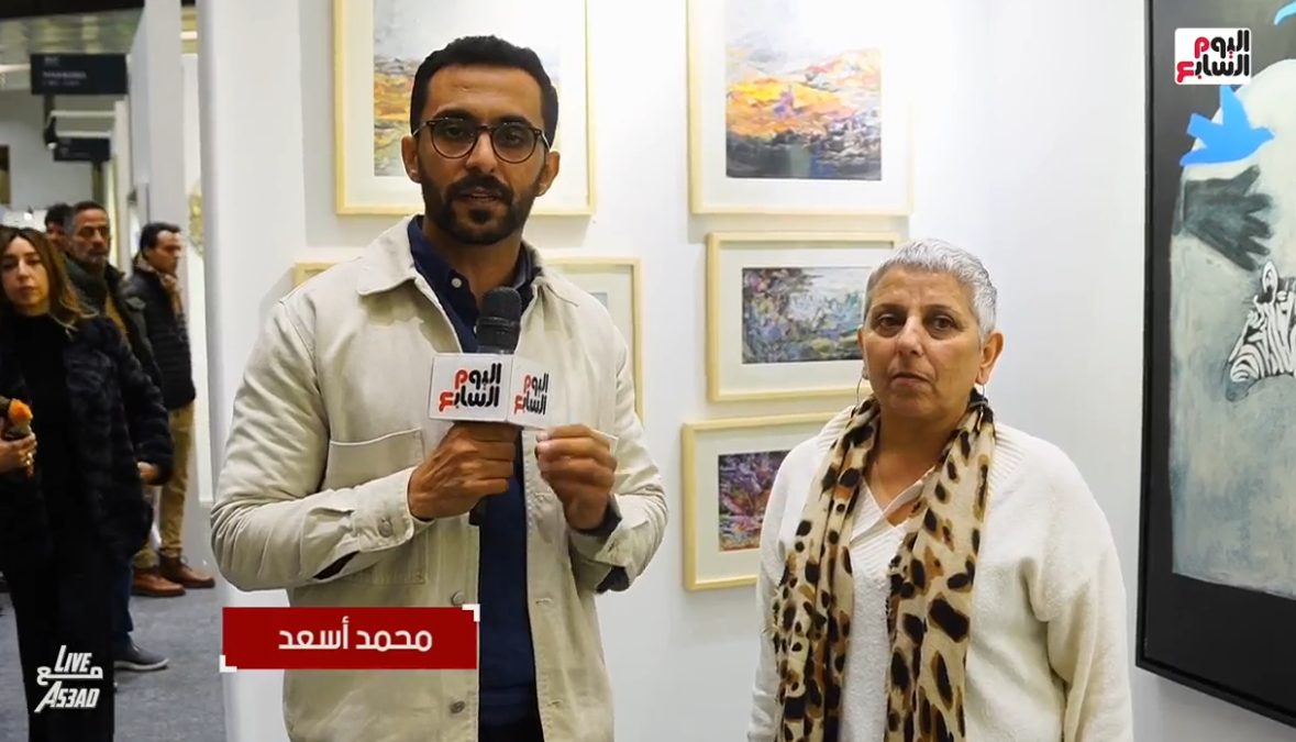 الزميل محمد أسعد والفلسطينية سمر مرثا (1)