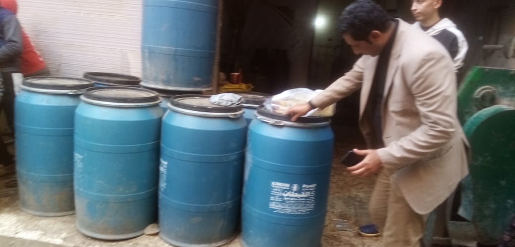 جانب من الحملات التموينية جانب من الحملات التموينية