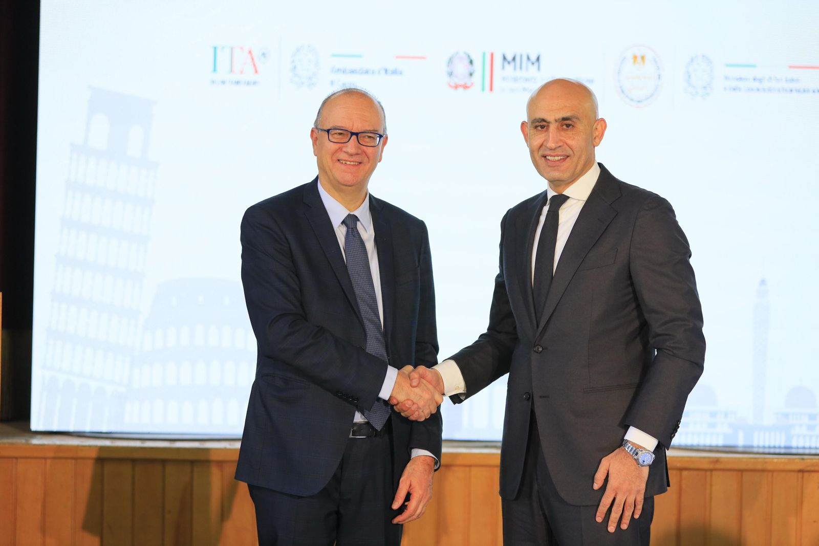 وزير التعليم ونظيره الايطالى