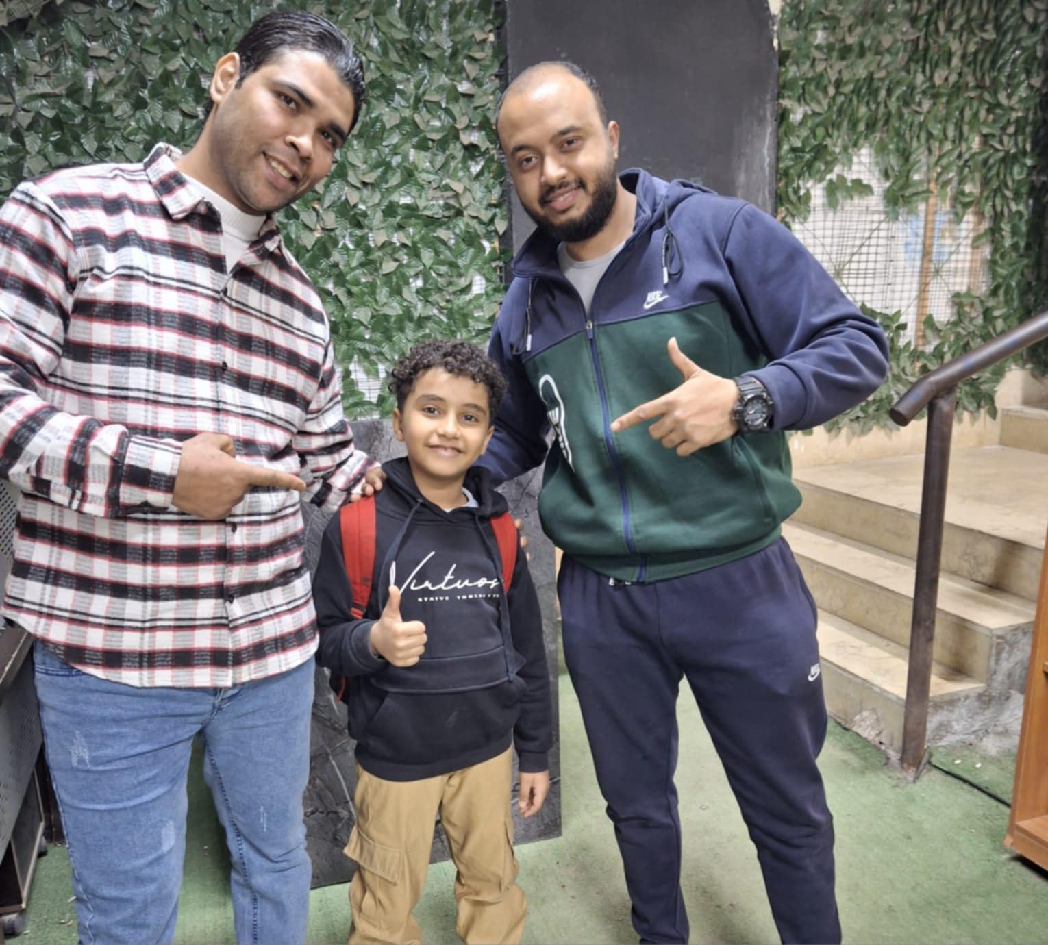 الكابتن أحمد زهدي والكابتن أحمد علاء مدربي الجمباز