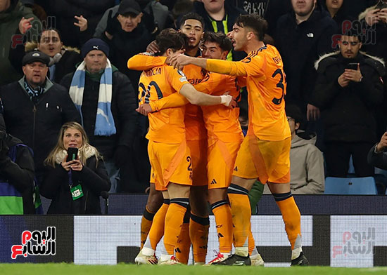 احتفال لاعبى ريال مدريد بالهدف الثالث احتفال لاعبى ريال مدريد بالهدف الثالث