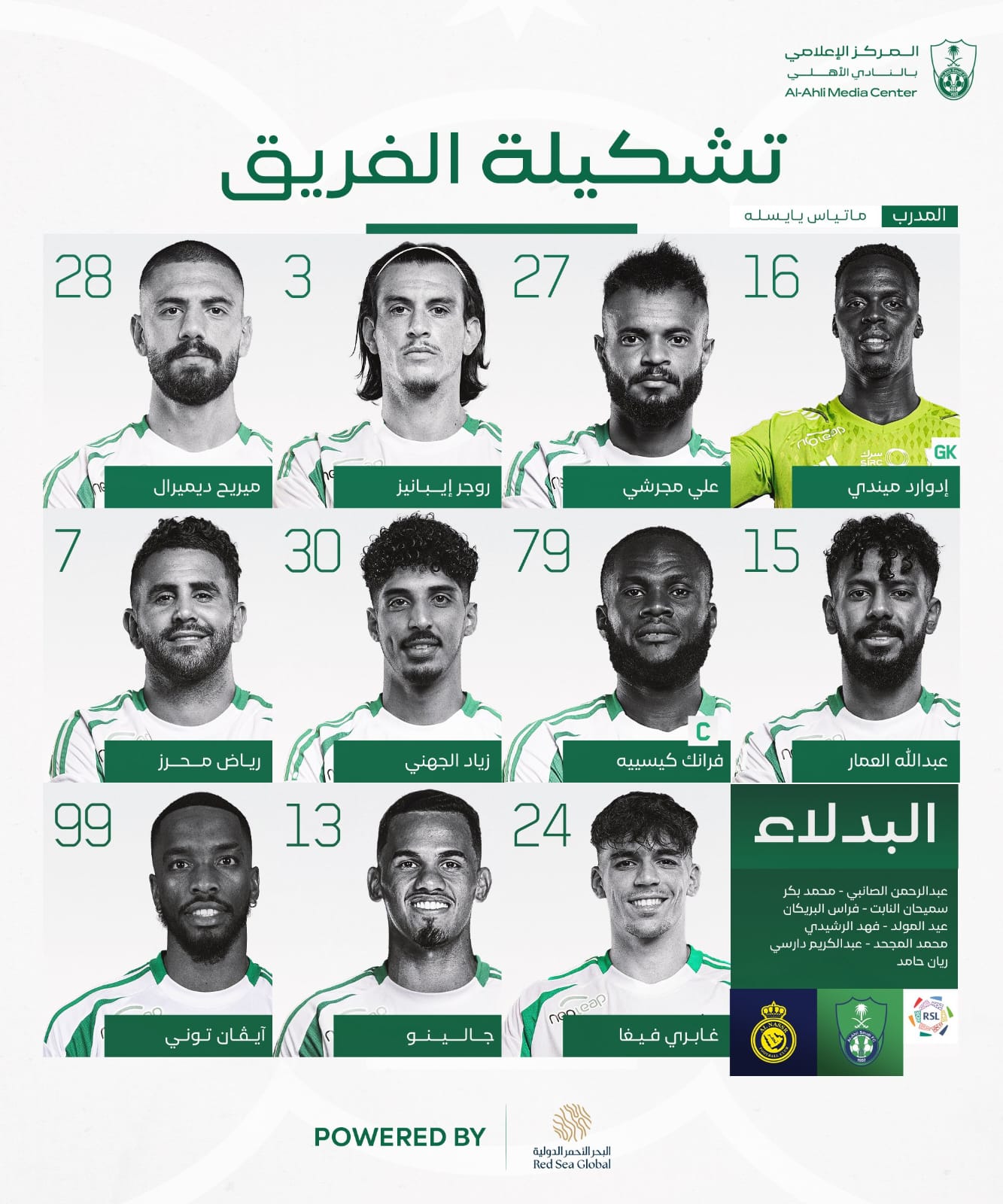 تشكيل الأهلي ضد النصر