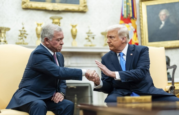 ترامب والعاهل الأردنى فى البيت الأبيض 