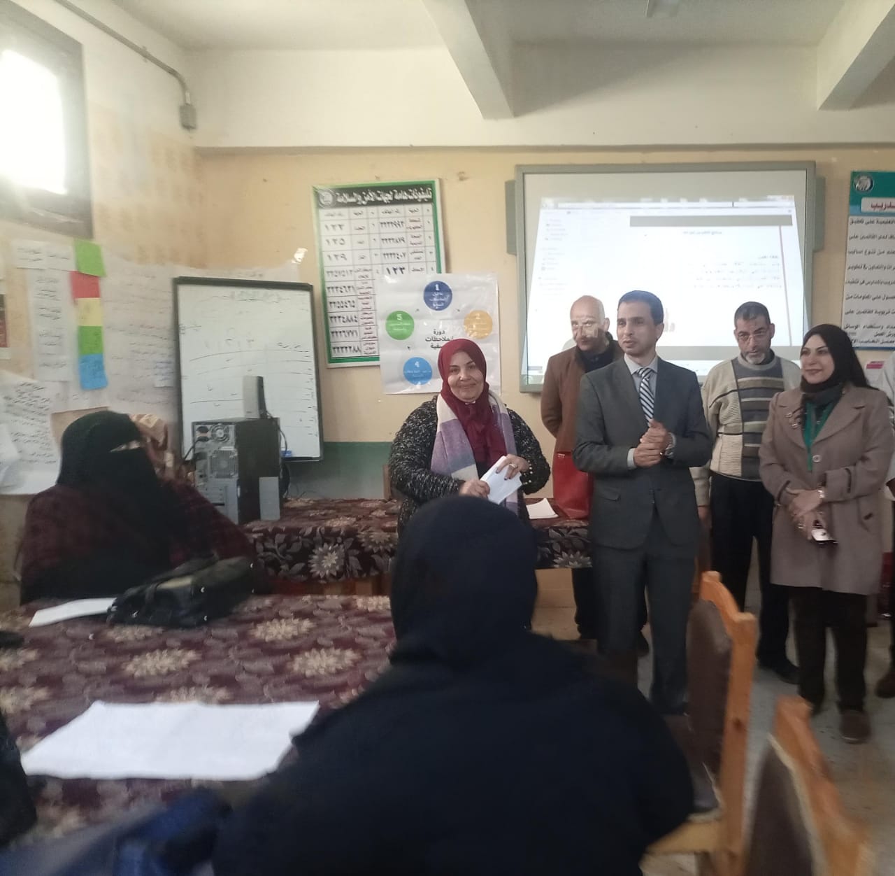 الحضور خلال التدريب