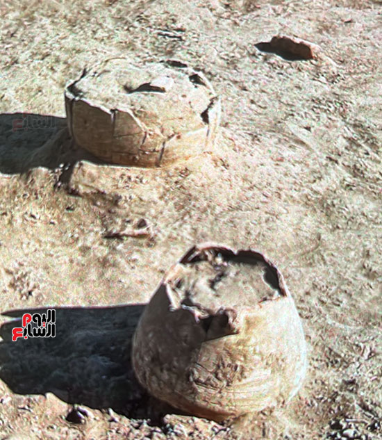بعض-الجرار-والاواني-الفخارية-التي-تم-الكشف-عنها-بالكرنك